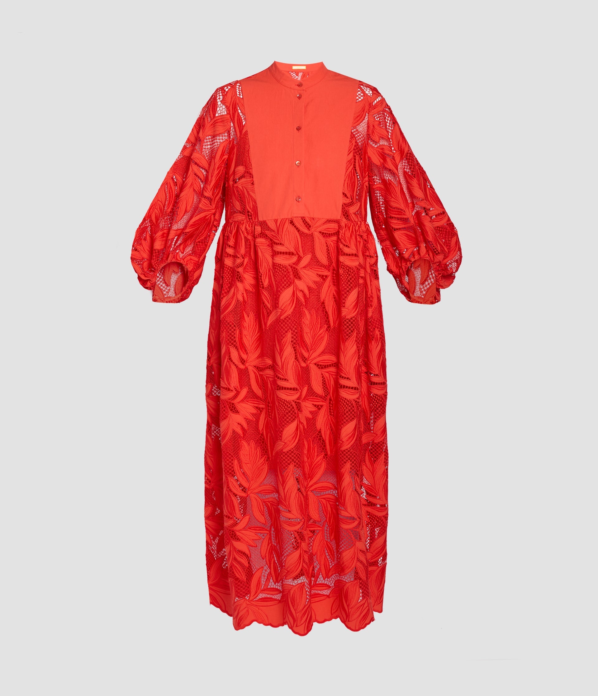 Floral Cutwork Midi Dress