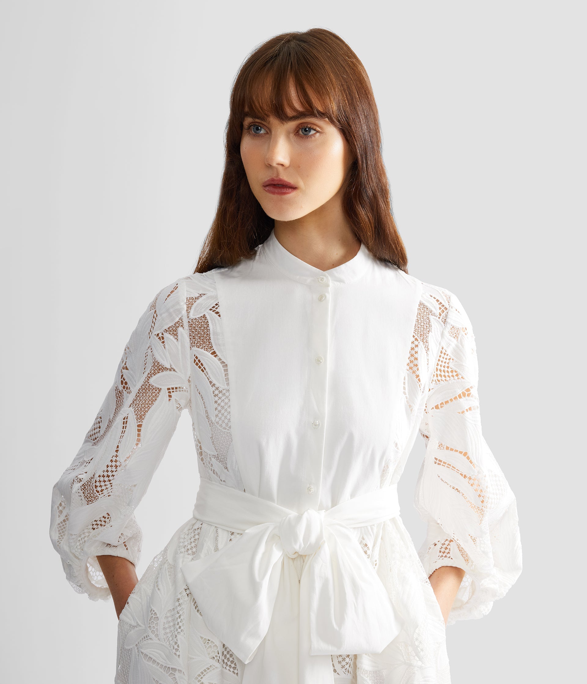 Floral Cutwork Midi Dress