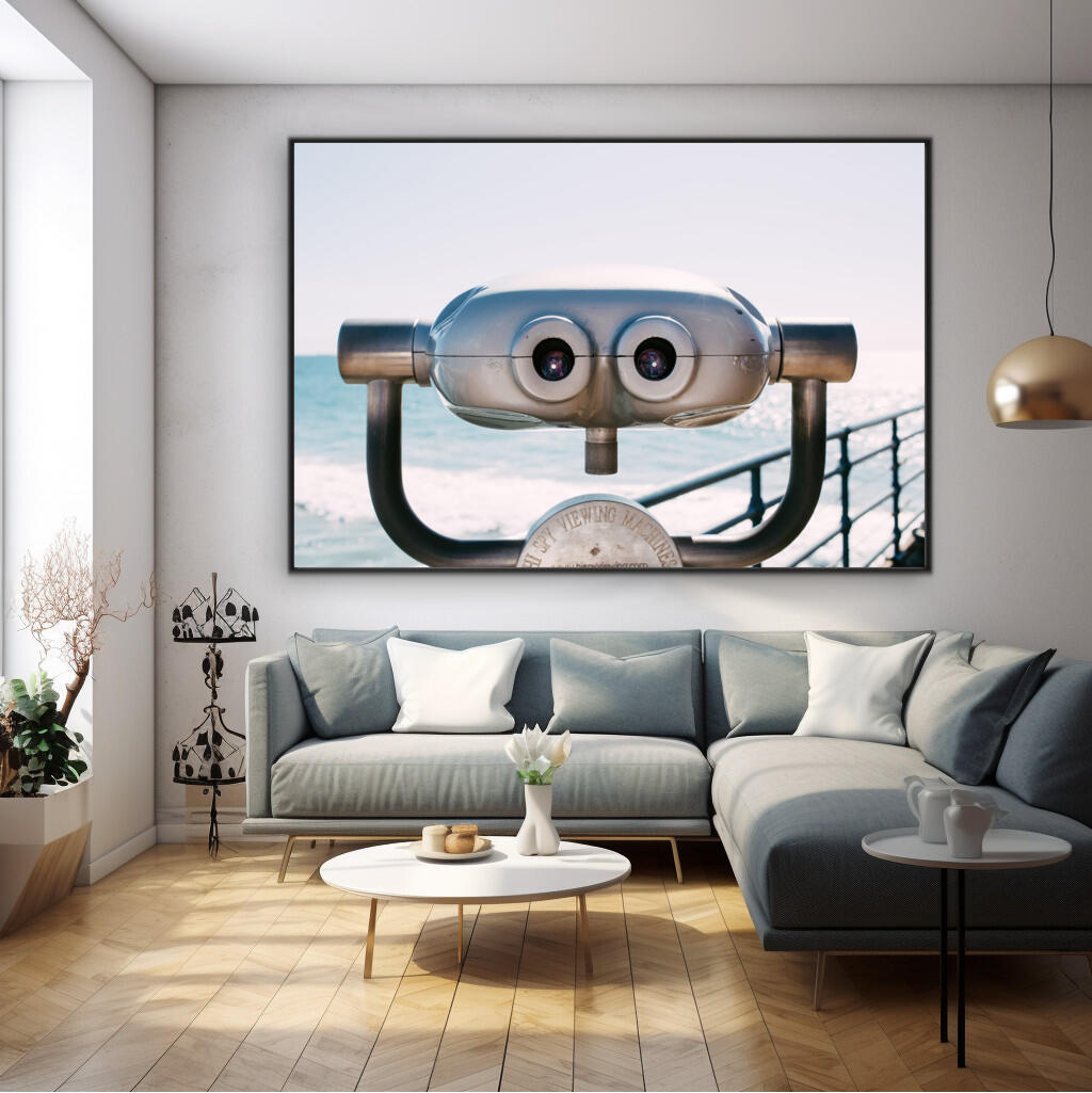 Vintage Viewfinder Seaside | Beachside Wall Art Prints - The Canvas Hive
