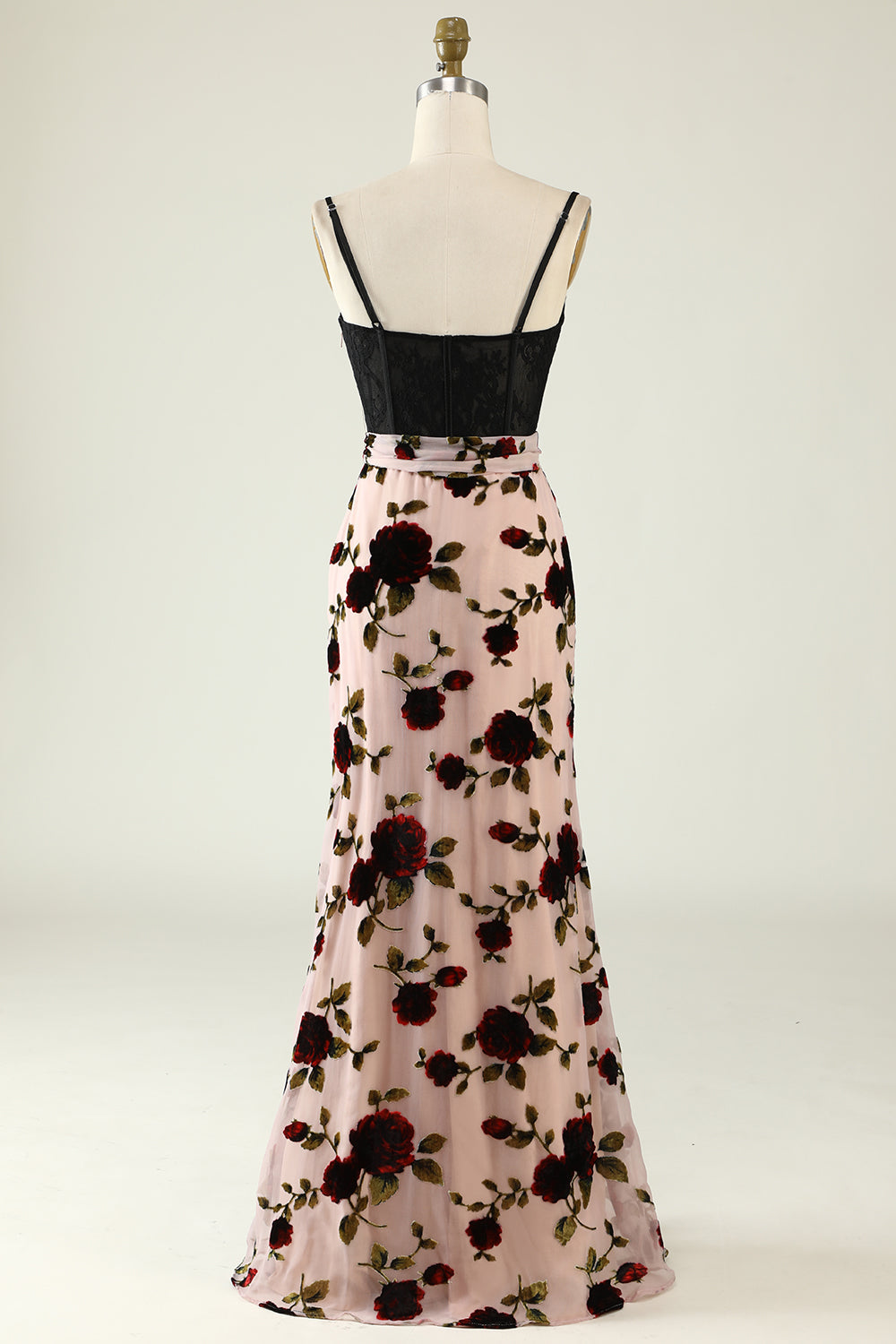 poshmark wedding guest dresses ZAPAKA Women Wedding Guest Dress Dusk Floral Spaghetti Straps Formal Dress with Slit, Dusk / US8