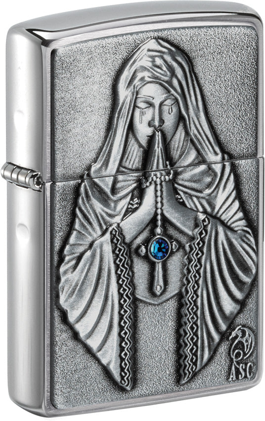 Zippo Praying Woman Emblem 49756 by Zippo