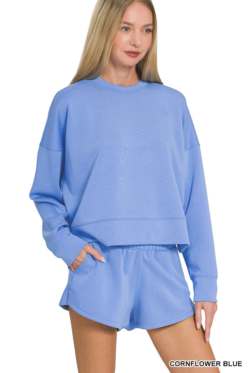Scuba Long Sleeve Sweatshirt & Shorts Set