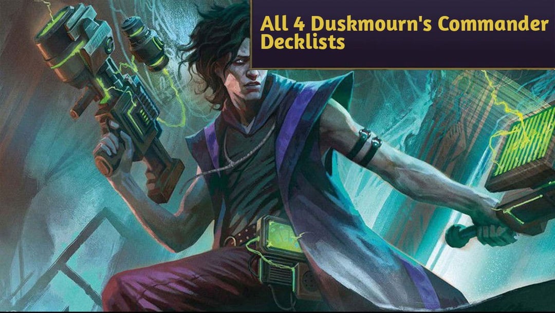 All 4 Duskmourn Commander Precon Decklists : r/freemagic