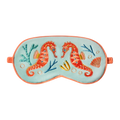 Luxury Lavender Eye Mask Velvet Sparkling Seahorses