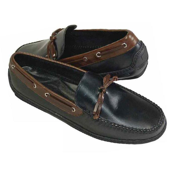 David Spencer Beau Driving Shoes Black/Brown