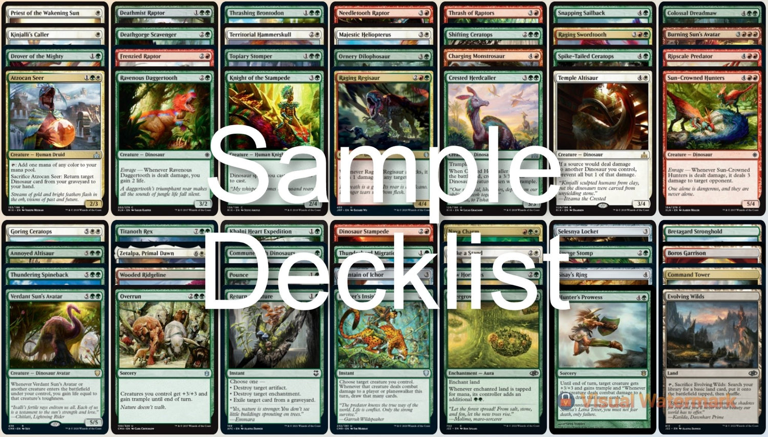 mtg salty commander deck Dinosaurs