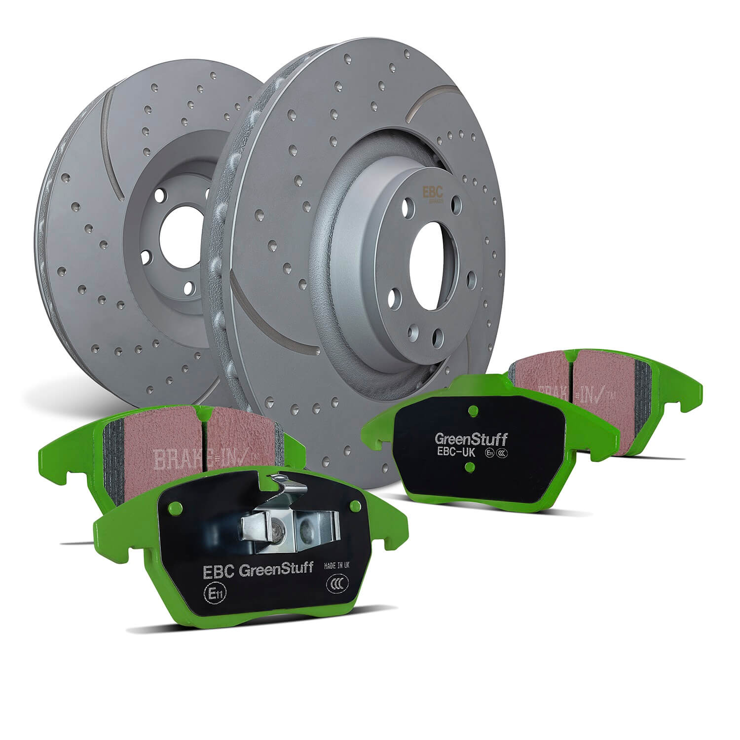 EBC Brakes S3KF1282 Front Stage 3 Greenstuff 6000 Pad And GD Series Rotor Kit for 2013-2018 INFINITI QX60 product image
