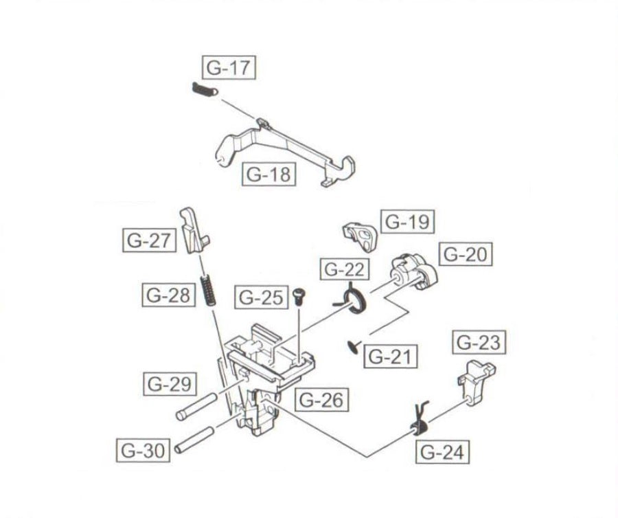WE - Glock Trigger and Hammer Housing Set #17-#30