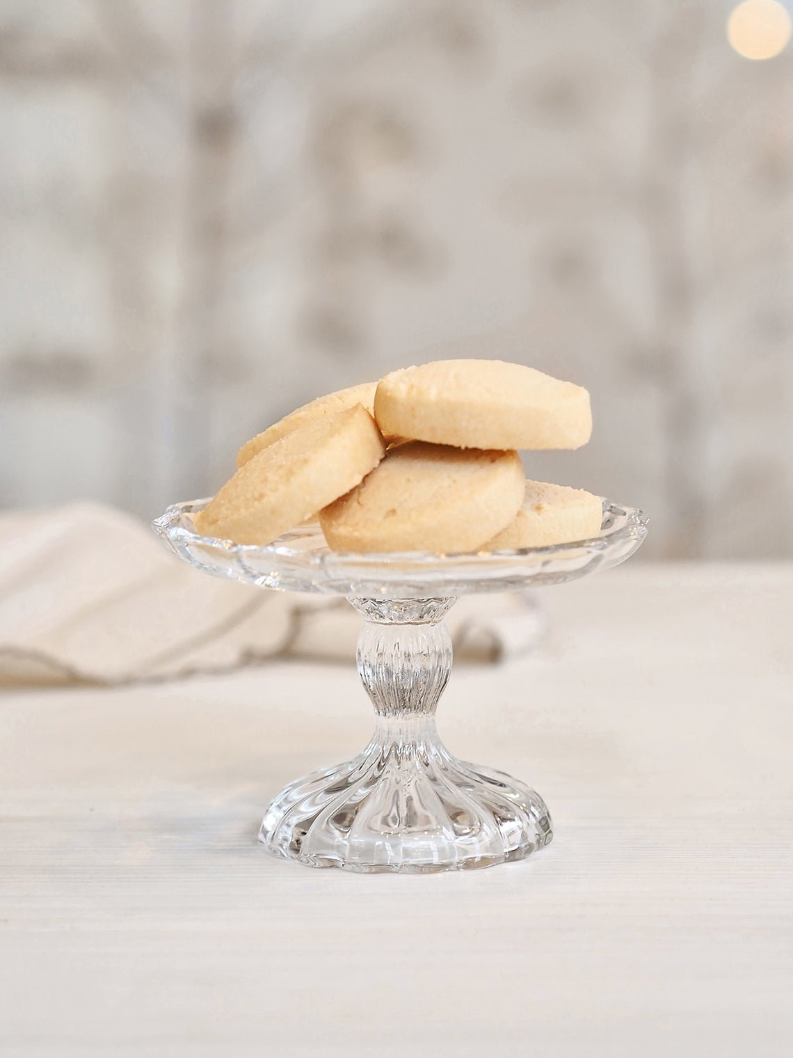 Evelyne Mini Glass Pedestal - The Cross Decor & Design