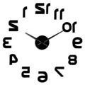 Giant Wall Clock Upside Down Digits My Wall Clock