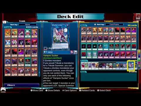 Yu-Gi-Oh! Legacy of the Duelist: Link Evolution Vampire Zombie Deck Profile & Deck Recipe