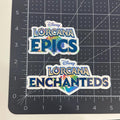 Lorcana Epic and Enchanted Label Vinyl Decal | Sticker | Gift | Great for Trade Binders | Stock Cards | Trading Card Games | Organization