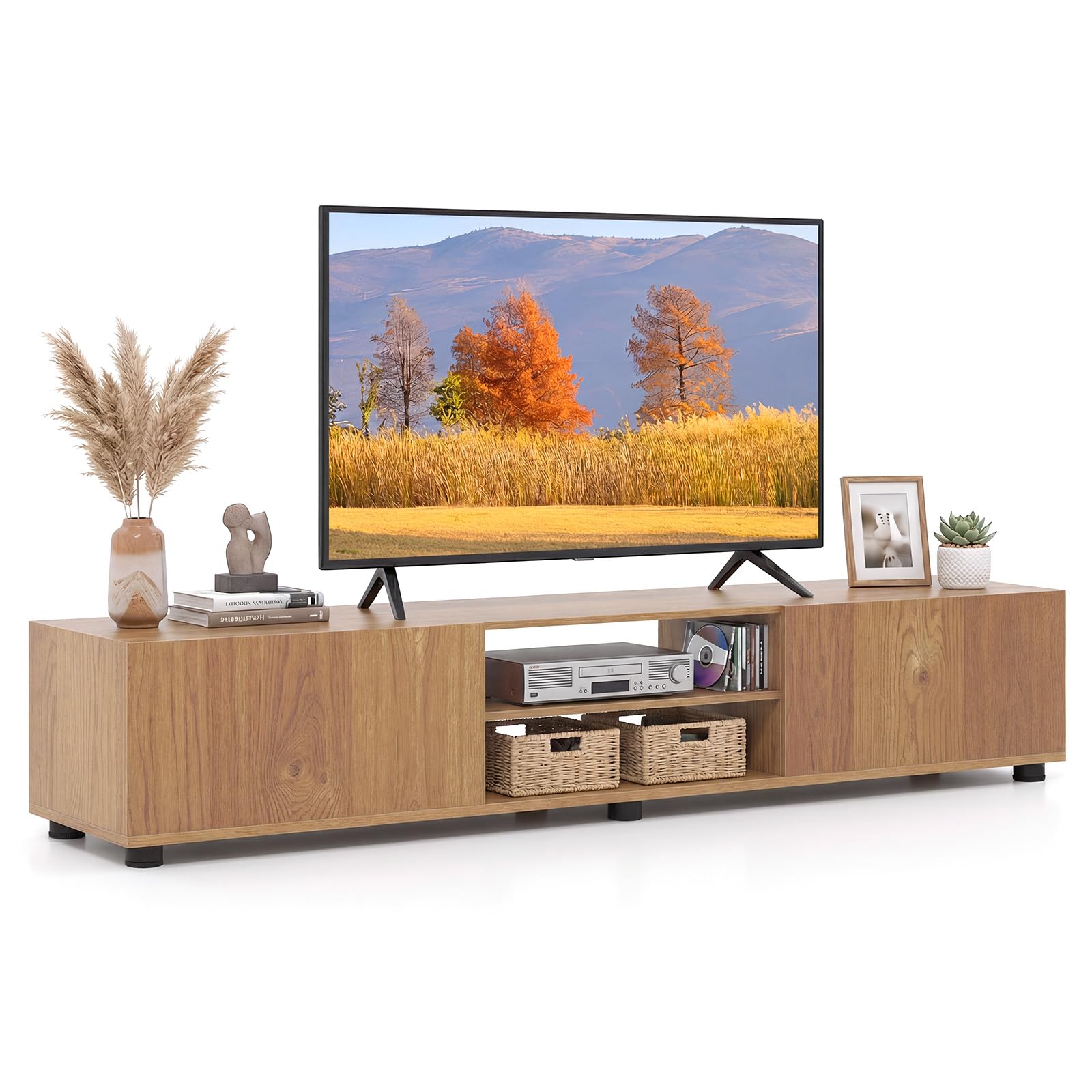 TV Unit for 70 Inch TVs, 160cm TV Stand Cabinet