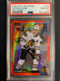 2020 UD OPC PLATINUM HOCKEY #145 CHICAGO BLACKHAWHS - PATRICK KANE RED PRISM PARALLEL GRADED PSA 10 GEM MINT