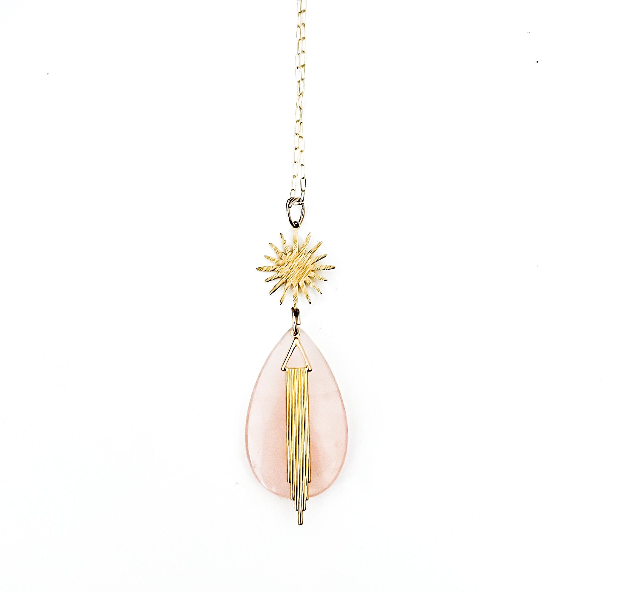 Rose Quartz Radiant Pendant