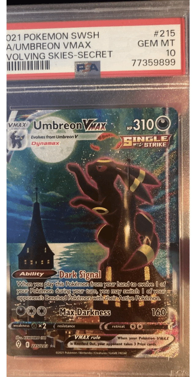 Is it worth getting the umbreon vmax alt art PSA 10 for $1,000 for a investment? : r/PokeInvesting