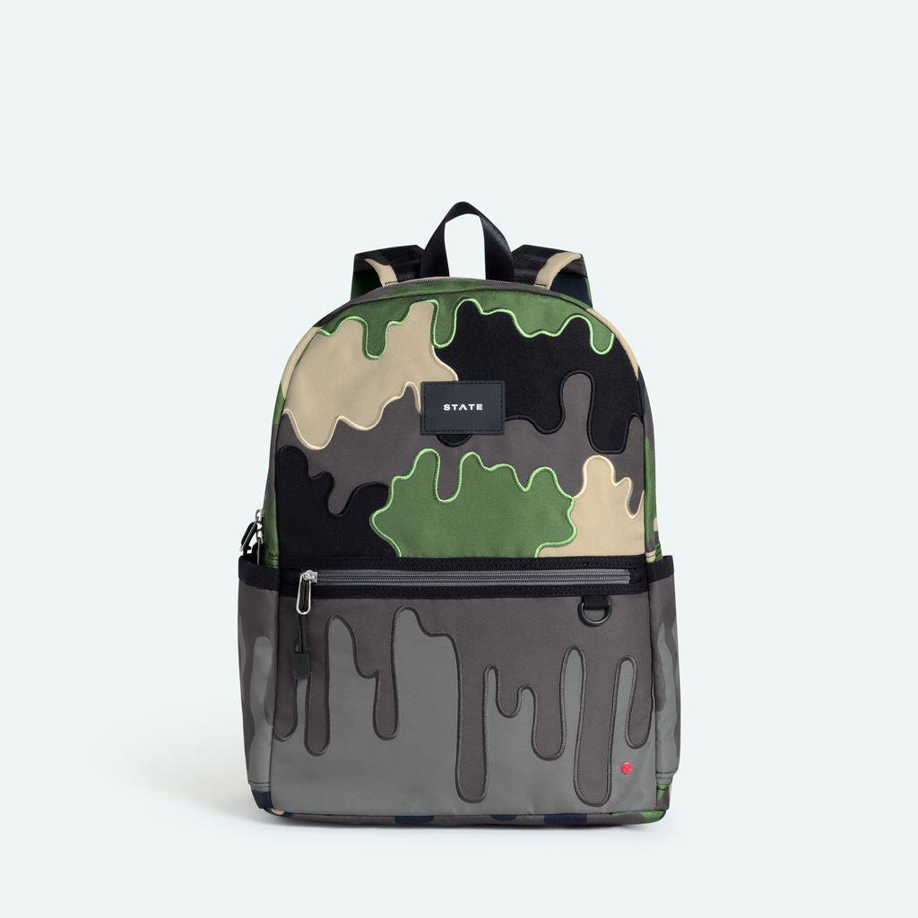 Kane Double Pocket Backpack, Camo Drip