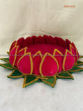 Lotus Asana Deity Peedam with Velvet Cloth DGS-012 Lotus Asana / Deity Peedam / Kamal Aasan pooja decor image 1