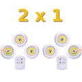 LUCES LED INALÁMBRICAS CON CONTROL REMOTO 2x1