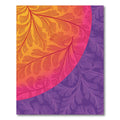 Vibrant Fern Leaf Gradient Area Rug