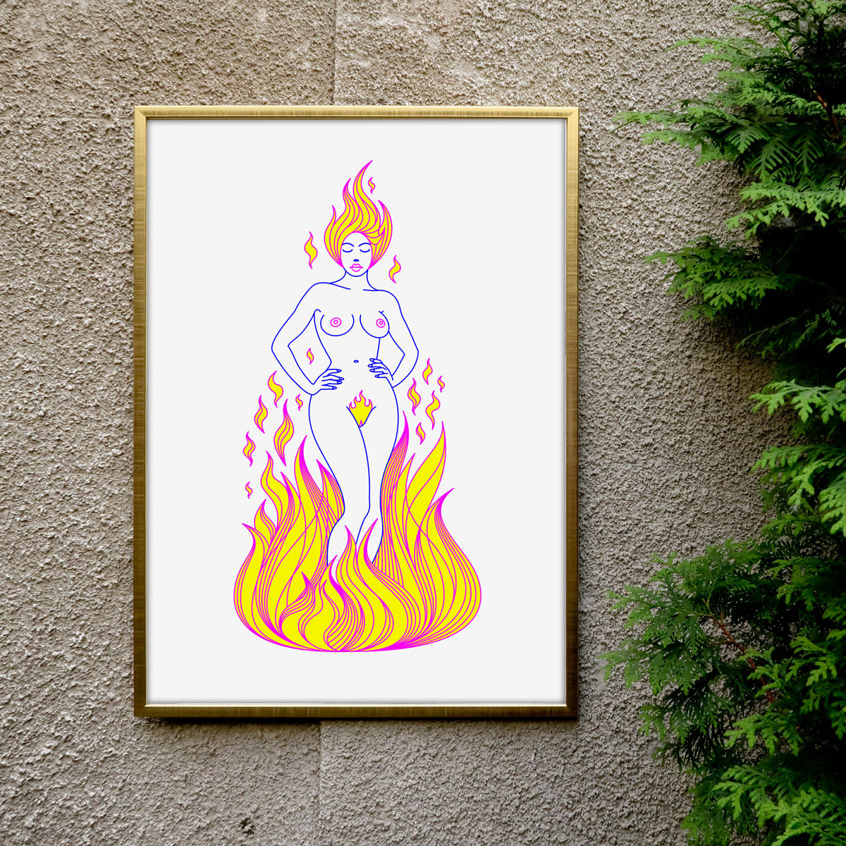maurycy gomulicki, flame princess, kwiaciarnia grafiki, graphics flower shop