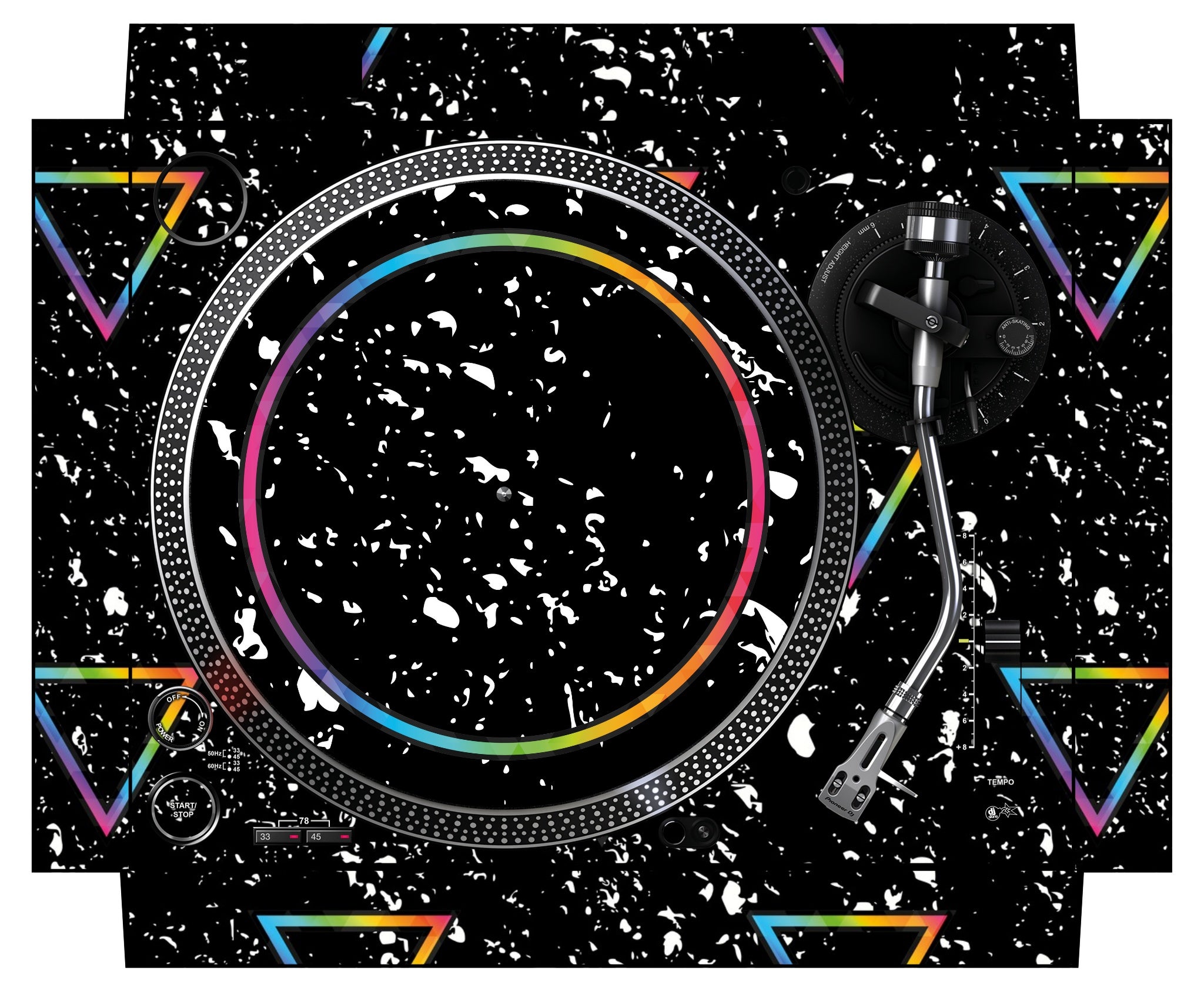 Pioneer DJ PLX 500 Skin Minimal Rainbow