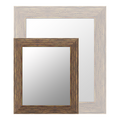 Miroir Léo sur mesure style contemporain bois noyer