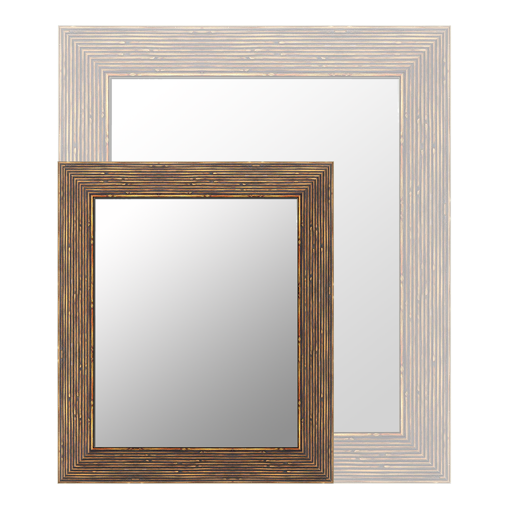 Miroir Léo sur mesure style contemporain bois noyer