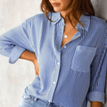 Striped Women’s Blouse – Modern Chic Office & Casual Top - Nalani - Fashion Clothing and Decor