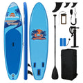 Sunset Bay 11-inch inflatable paddle board in azur blue, designed for water sports and outdoor adventure.