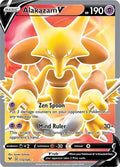 Pokemon Trading Card Game Sword Shield Vivid Voltage Single Card Ultra Rare  Alakazam V 172