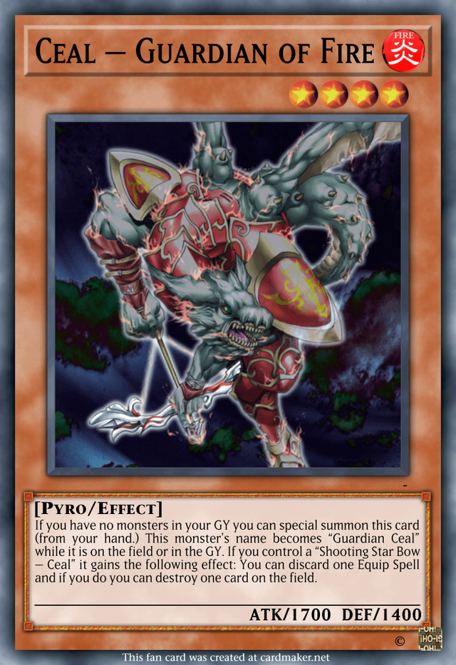 Retrained Rafael's Guardian monsters and created some new support for them. : r/customyugioh