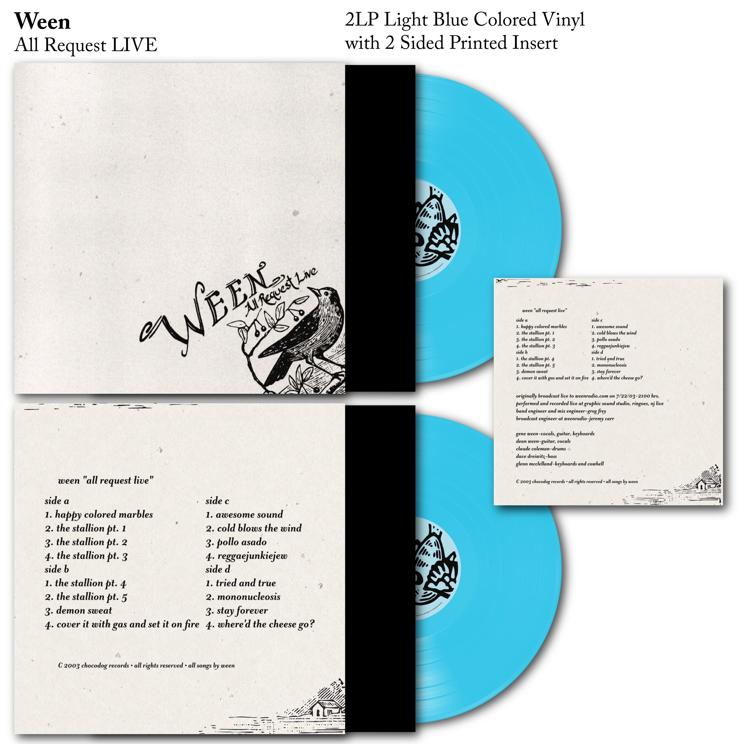 Ween - All Request LIVE 2LP Vinyl Record