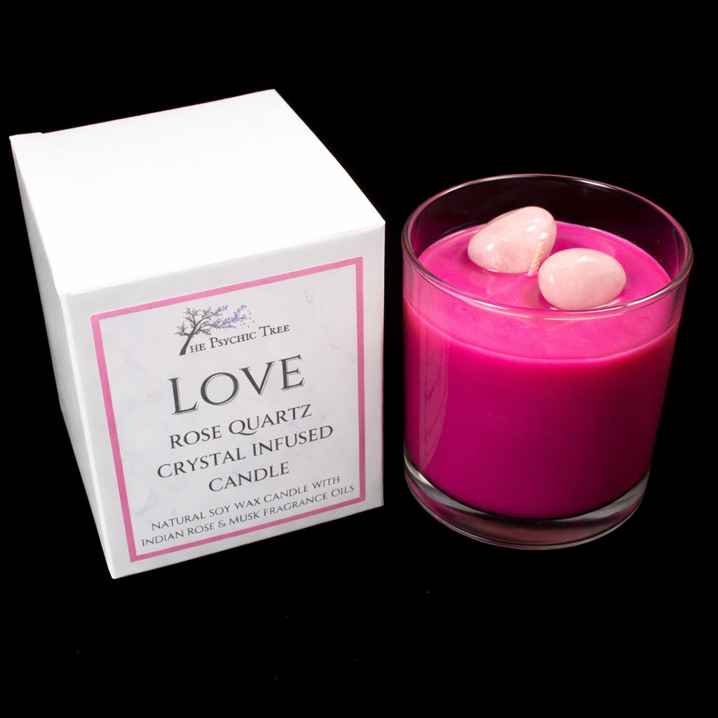 Love Crystal Infused Scented Candle