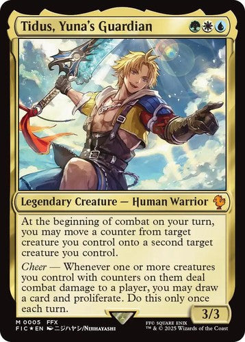 Final Fantasy MTG Commander Deck - 5 Color Enchantments - 100 Cards