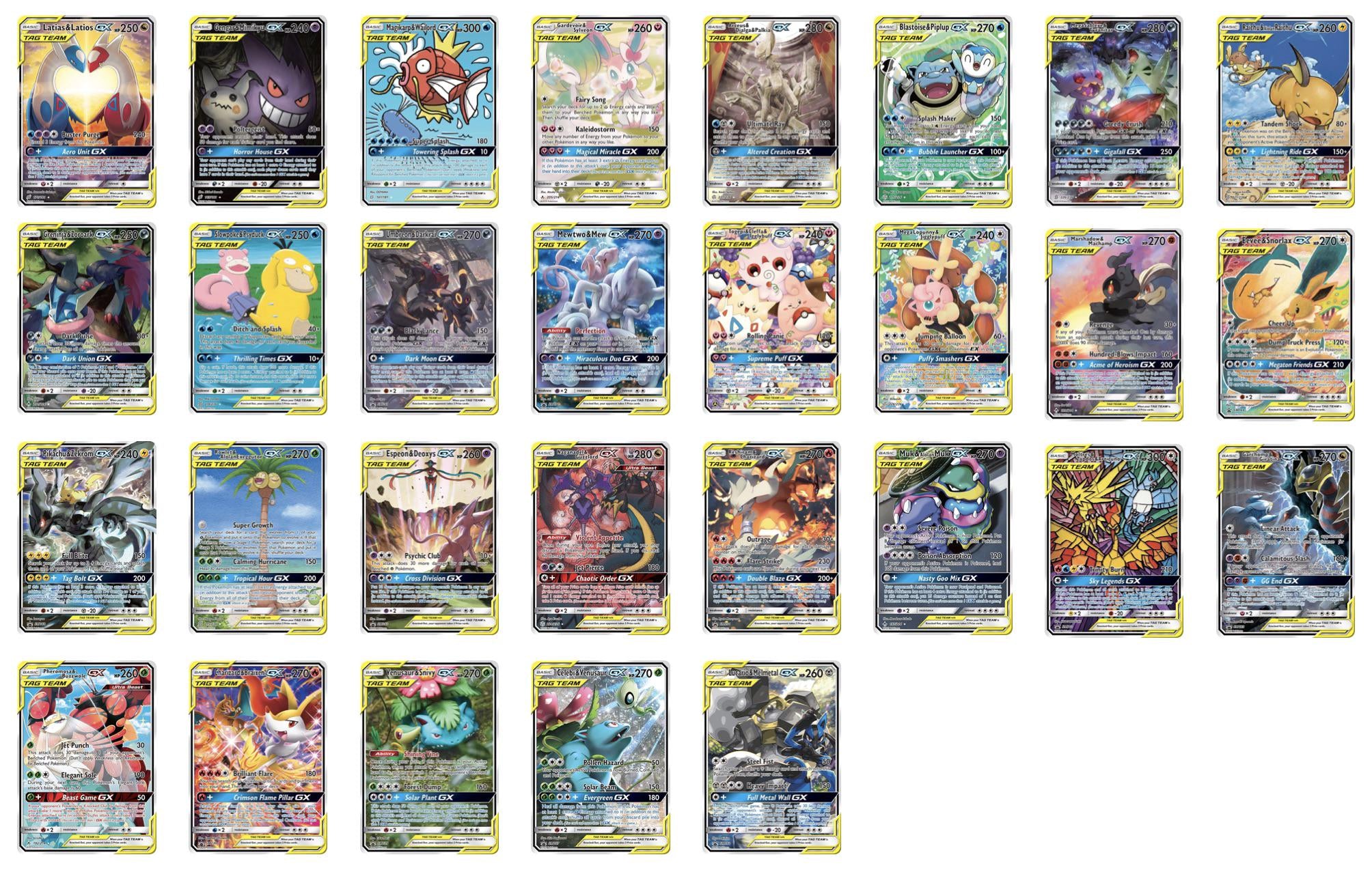 tag team pokémon cards list Future of these tag teams cards? Do you think they will come back? : r/PokeInvesting