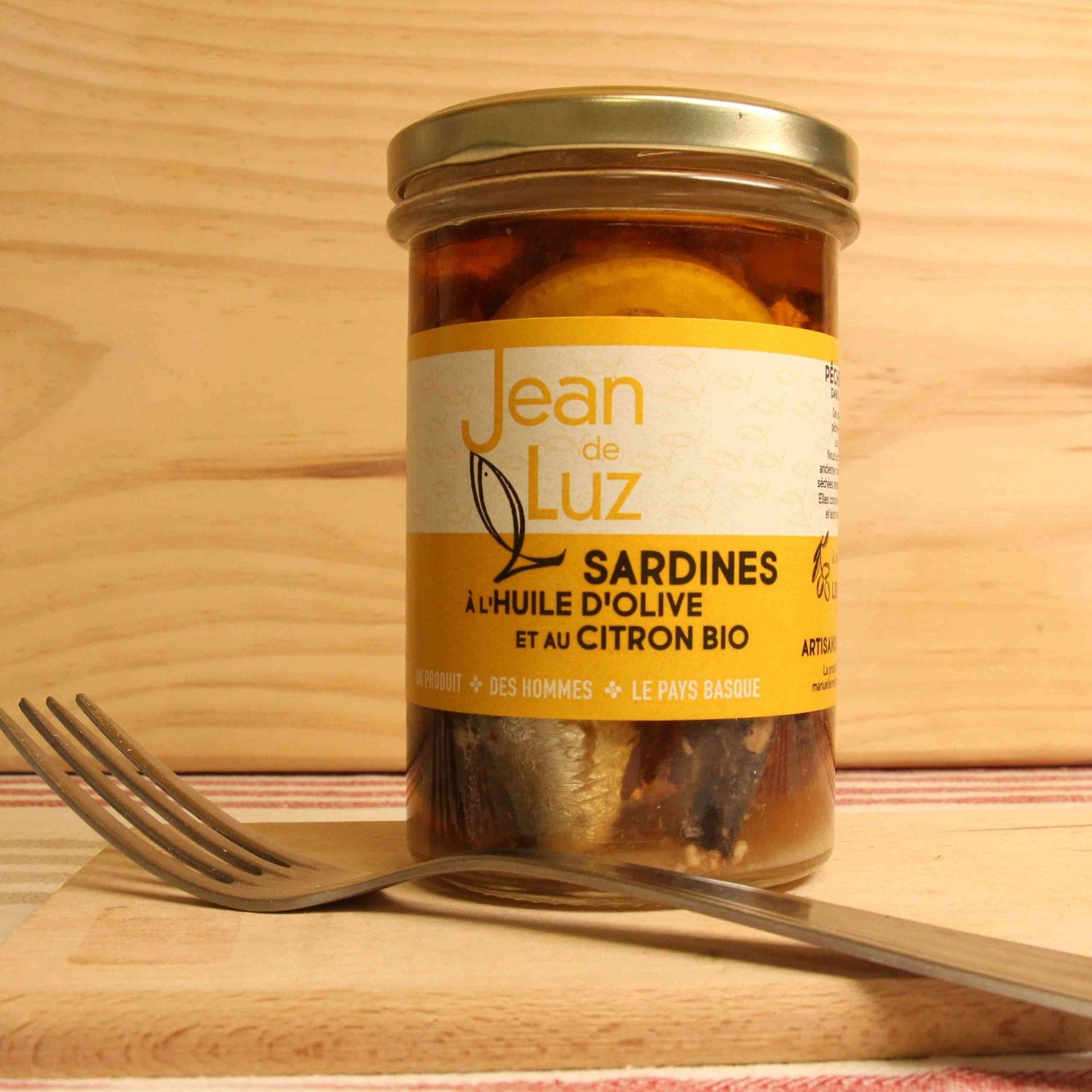 Sardines à l'huile d'olive et au citron - 270g Jean de Luz vrac-zero-dechet-ecolo-balma-gramont