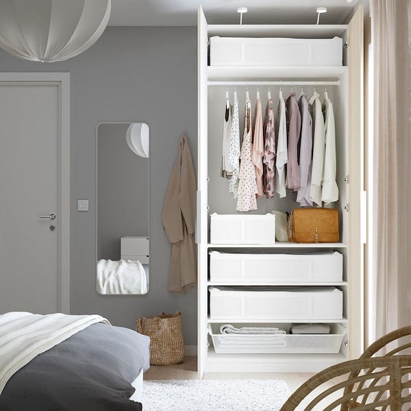 Ikea SKUBB - Storage case, white, 90x53x19 cm