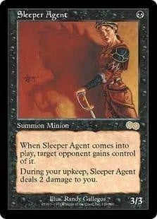 So... Is it saying that when an opponent gains control of it, it deals 2 damage  "your upkeep", to the controller or the owner? : r/mtg