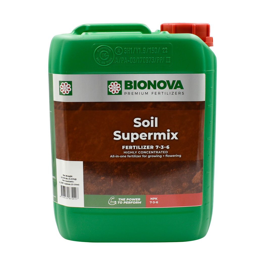 Bionova Soil Supermix Fertilizer - 5 Liter - Case of 2