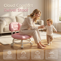 🪑 50% OFF NOW! ☁️ Low-Back Rolling Stool – Quiet Wheels & Cloud-Like Comfort – Perfect for Childcare, Cleaning, and Relaxation 🏠