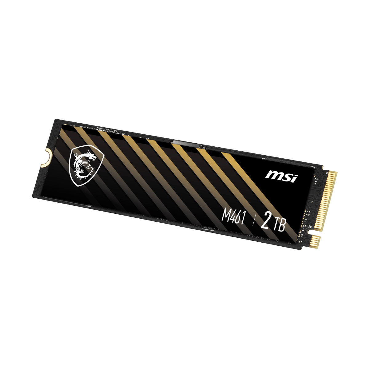 SSD MSI SPATIUM M461 PCIe 4.0 NVMe M.2 de 2TB, almacenamiento rápido y compacto para ordenadores.