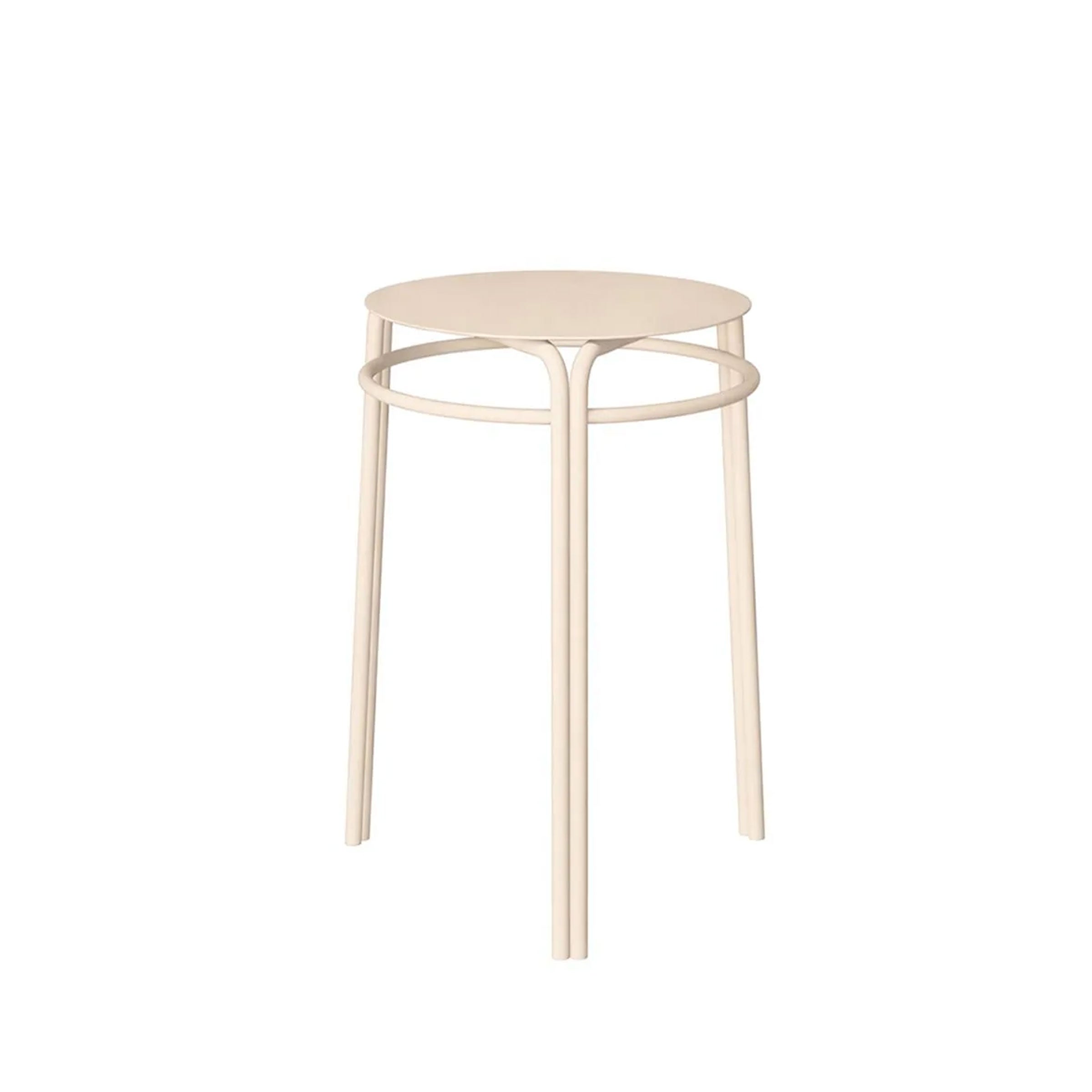 Salò high outdoor table by Unopiù, minimalist Italian design with clean lines, durable materials