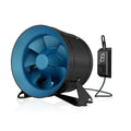 TerraBloom 14" (353mm) Inline Duct Fan with Speed Controller, ECMF-355-INT (220-277V), 2700 CFM, 557W - TerraBloom