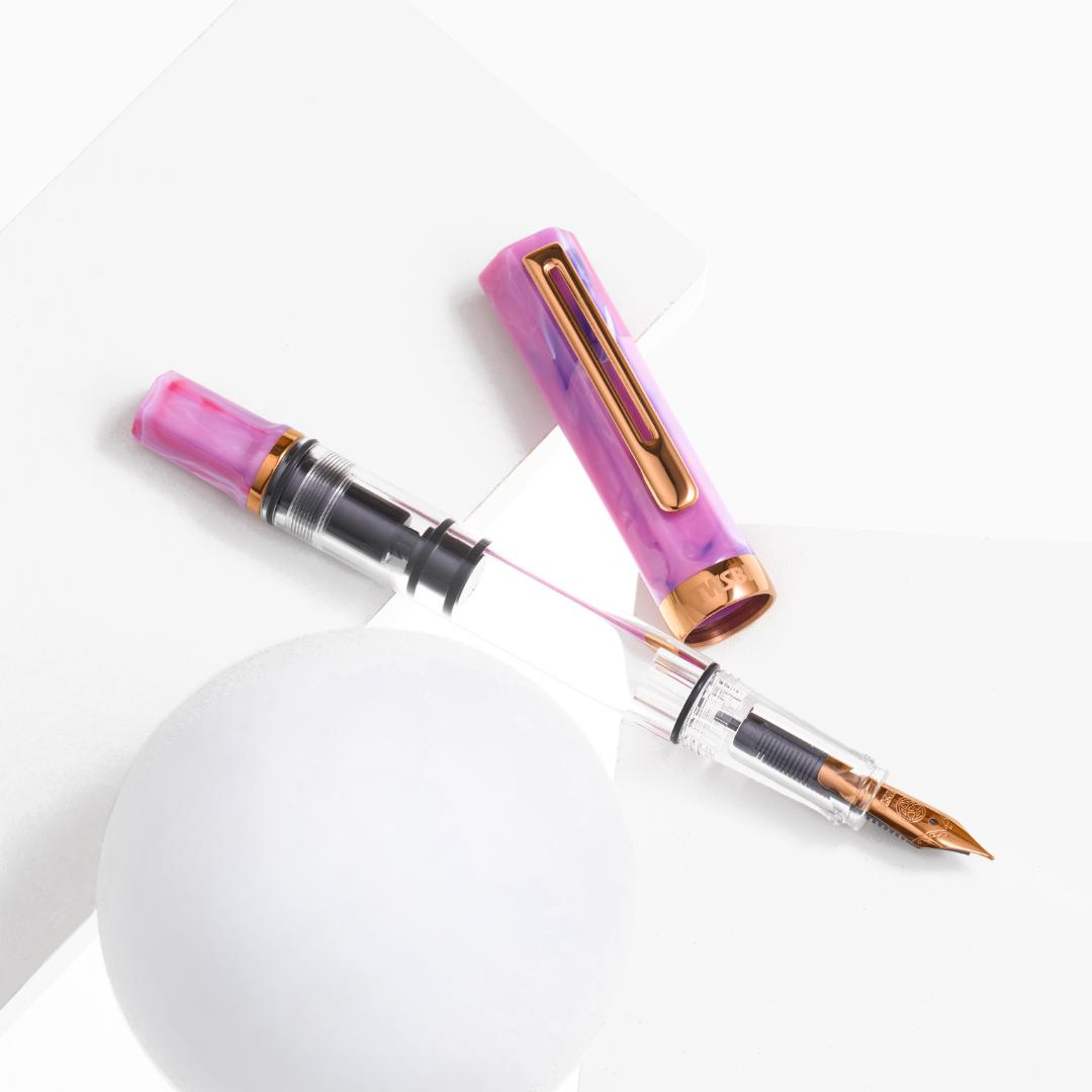 TWSBI ECO -  Fluorite Purple w/Bronze Fountain