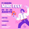 WineFest 2026 7ma Edición en La Paz Fecha Jueves 20 Agosto del 2026 Tipo Vip 1er día Mesa 11 Tier 1