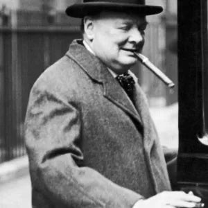 Framed Print of Winston Churchill Print, March 1938. Framed Print from  Memory Lane