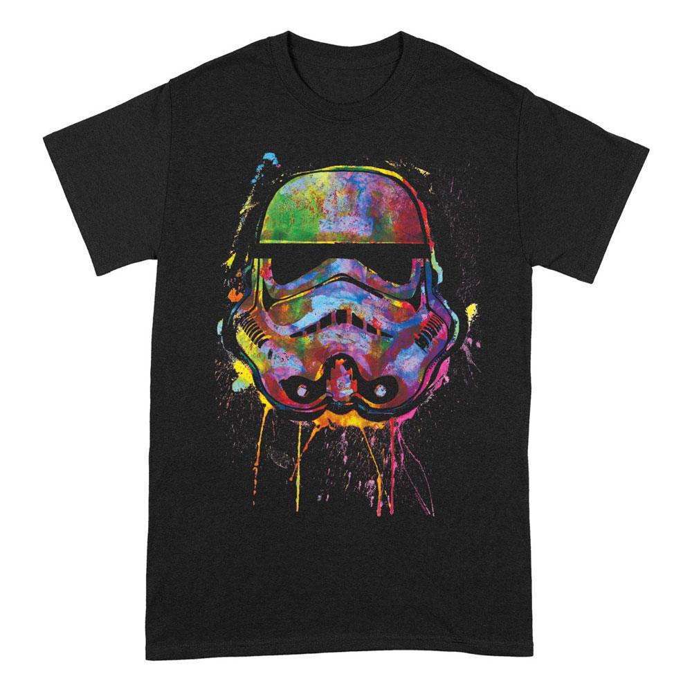 Star Wars T-Shirt Paint Splats Helmet Größe XL