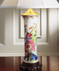 Mottahedeh Tobacco Leaf Trumpet Lamp 25.5"